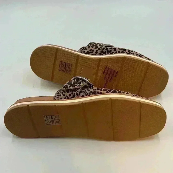 Dolce Vita leopard print size 8.5 mules with buckle accent - Picture 6 of 7